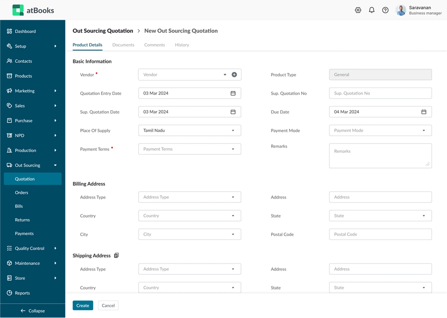 Production and Manufacturing tools